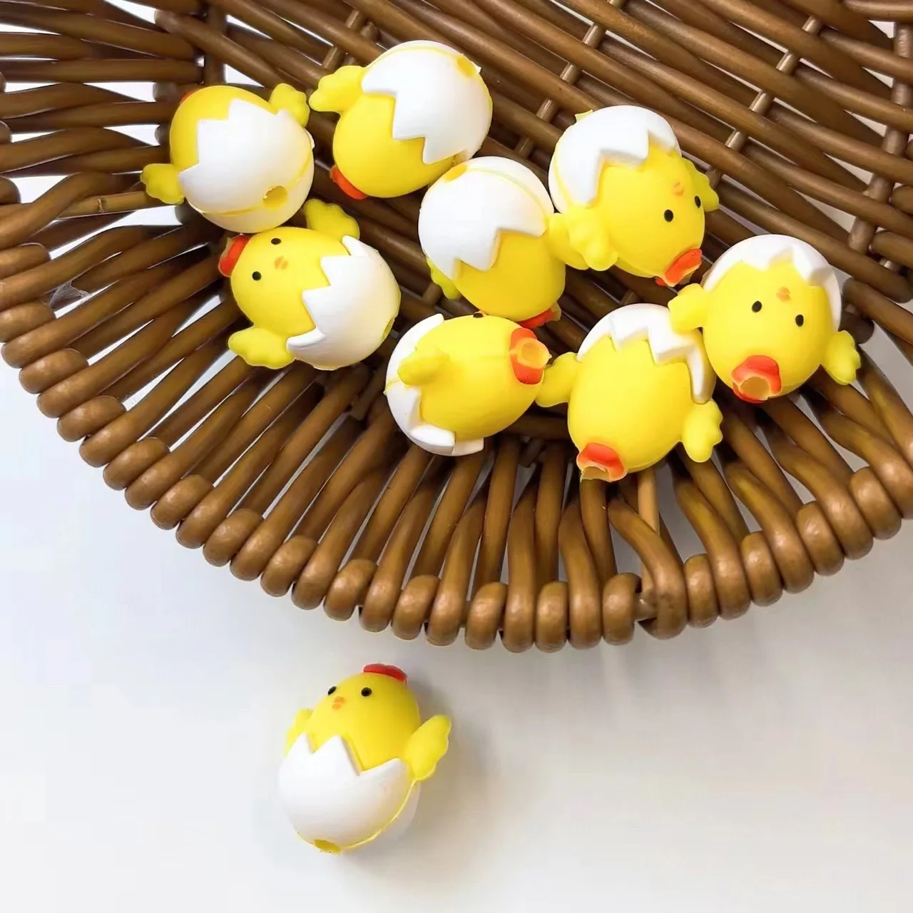 BPA Free 3D Silicone Focal Teething Loose Beads Pen Making Accessories Custom Beads