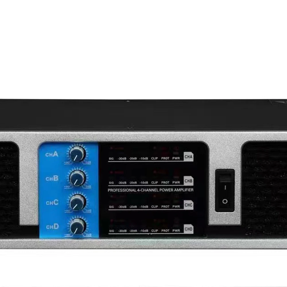 CA6400 4 Channel Digital Power Amplifier 7000W Peak Stage Karaoke AMP 4x850 Watt RMS 20-20KHz For Subwoofer Speaker 2 Way 3200W