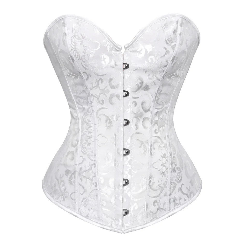 latex waist trainer Corset Heavy Duty Steel Boned Satin Waist Training Burlesque Shaper Corset