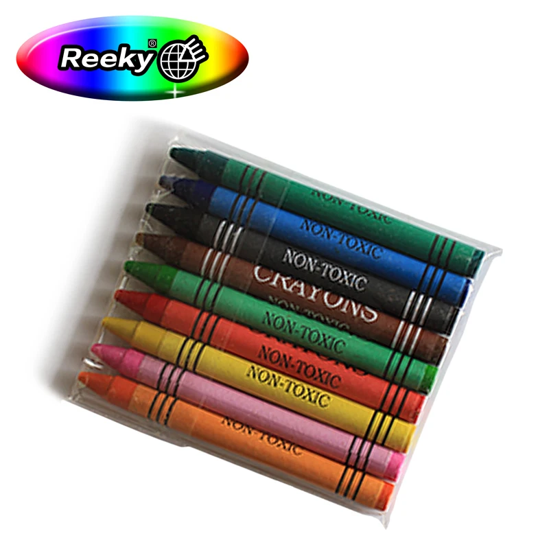 6pcs crayons in paper tube with paper cover size 8.8x0.8CM