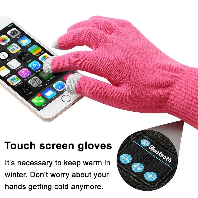 Модные зимние теплые перчатки ST3 с пальцами для сенсорного экрана смартфона