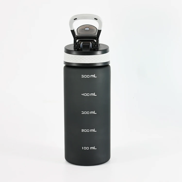 Eco Friendly 500ml 600ml 700ml Sport Plastic Water Bottles with Straw