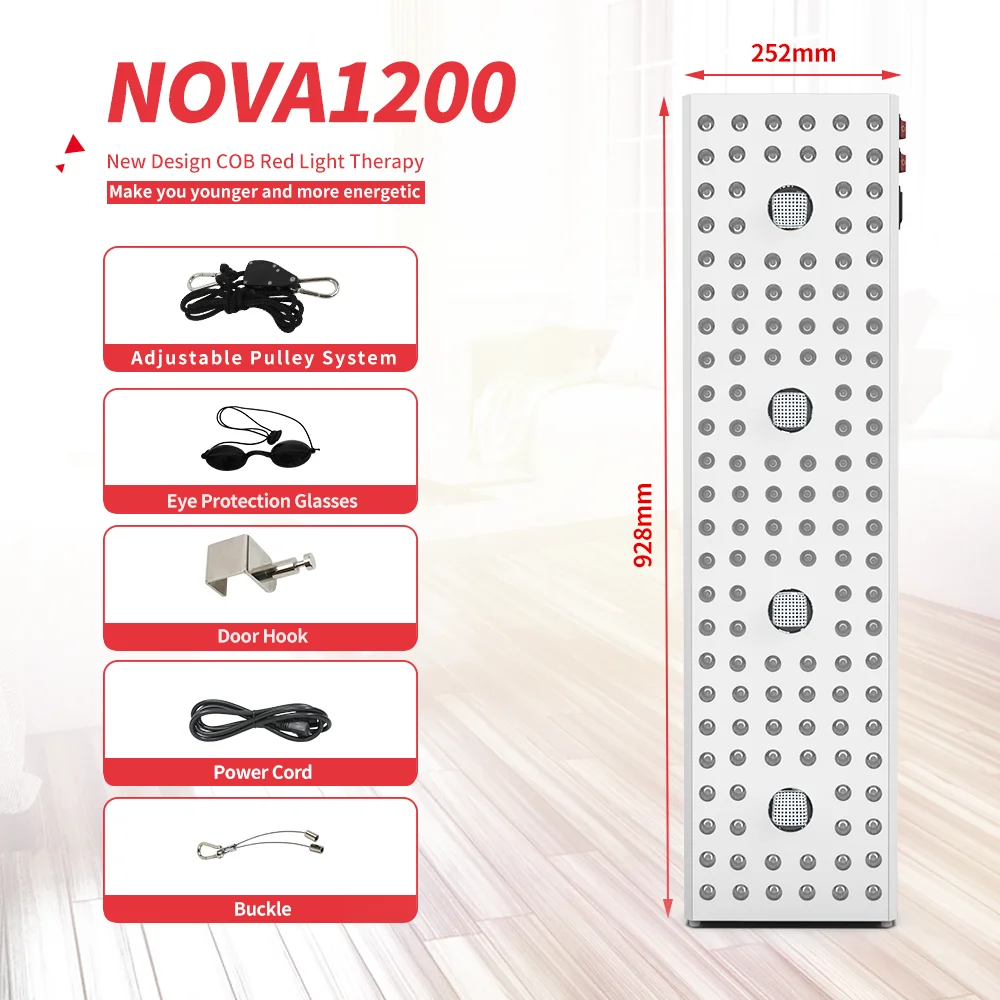  SGROW 2020 новый дизайн серия Nova двойные чипы Светодиодная панель высокой мощности COB 1200 Вт терапевтическая с красным