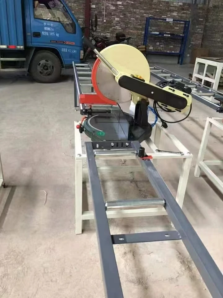 Supply aluminum single head cutting saw door and window manual cutting machine