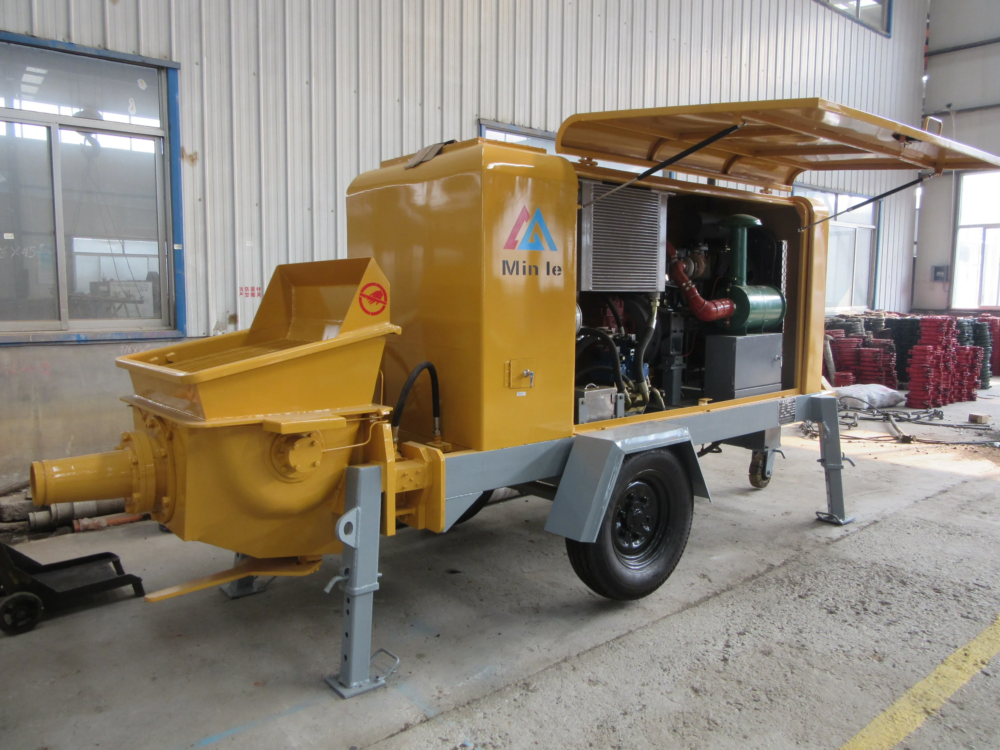 Насос для бетона, мокрый насос shotcrete с дизельным двигателем