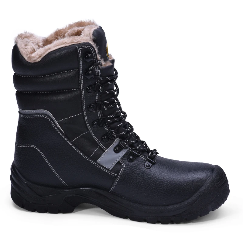 Winter nubuck leather snow boots working mens safety boots