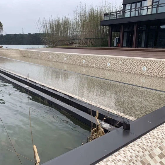 Customer size thick acrylic panel for swimming pool window free installation guide