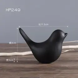 Nordic Modern Luxury Golden Black White Bird Ceramic Decoration Living Room Home Soft Desktop Decor Accessories