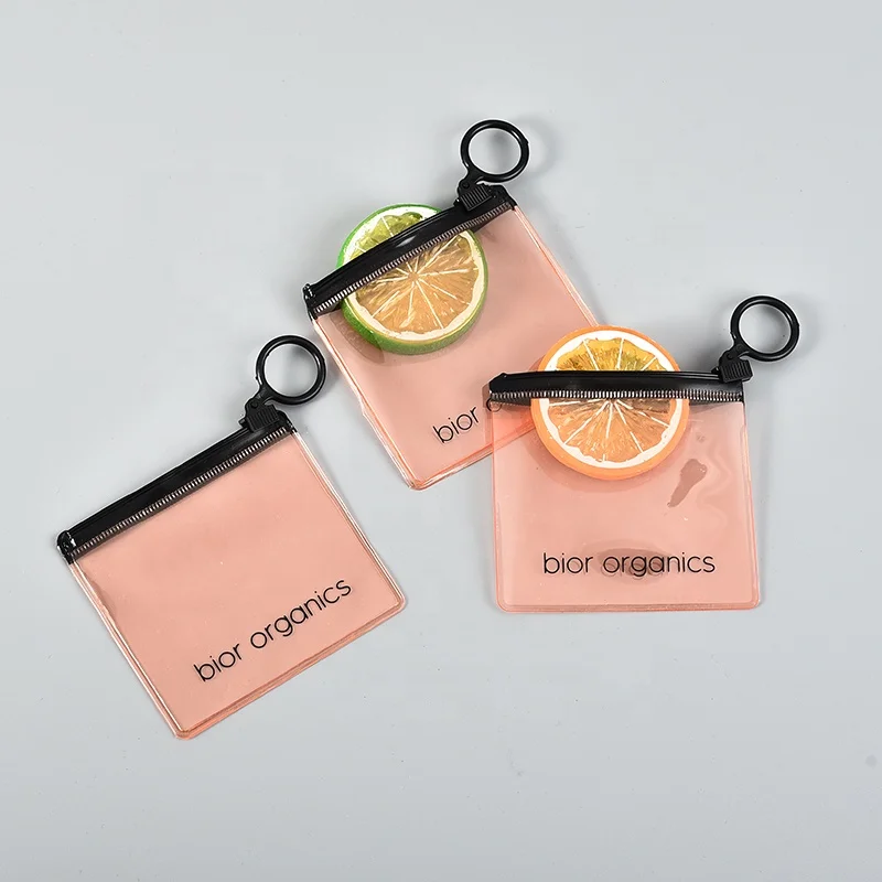 Custom Print Logo Plastic Ziplock Pouch Zip Lock Pvc Small Square Frosted Zipper Bag For Earring Necklace Jewelry Packaging