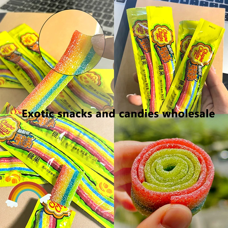 Wholesale Chupa Chup Sour Candy Snack Gummies Exotic Candies