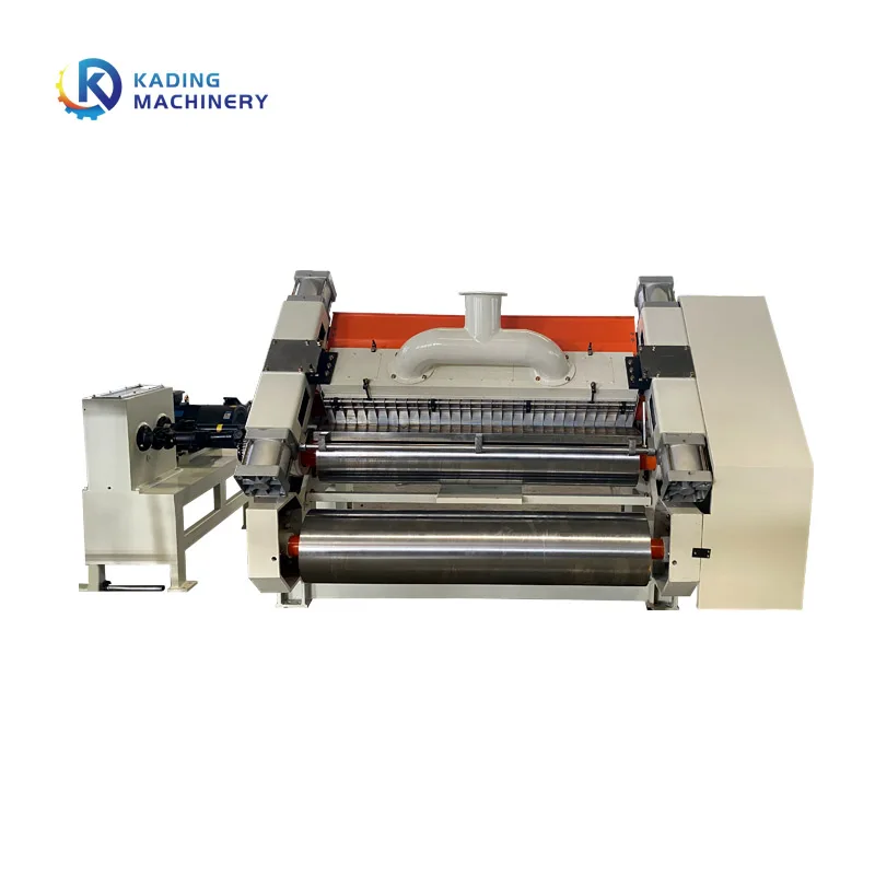 Fingerless type 2 layer E flute single facer Flute Cardboard Making Machine For Corrugated Sheet