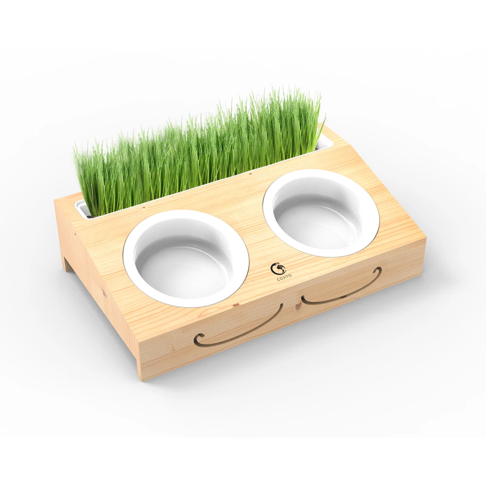 Manufacturer New Design Wholesale Custom wood food pet bowls & feeders