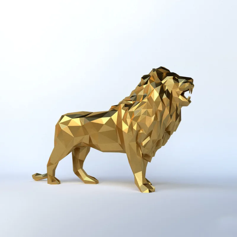 Modern Abstract Lawn Statue Home Decor Lion Statues For Decoration