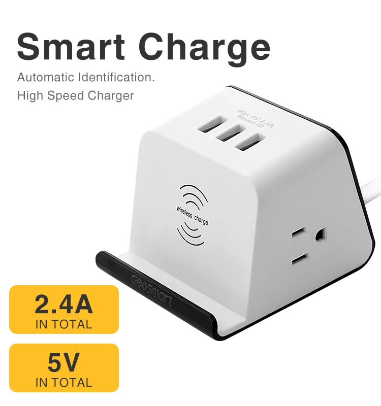 Умная розетка USB для беспроводной зарядки
