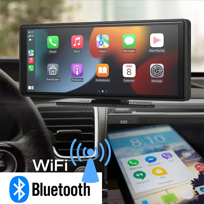 10.26-inch car black box for iPhone wireless Carplay Android auto OEM mirror connection reverse image car touch screen