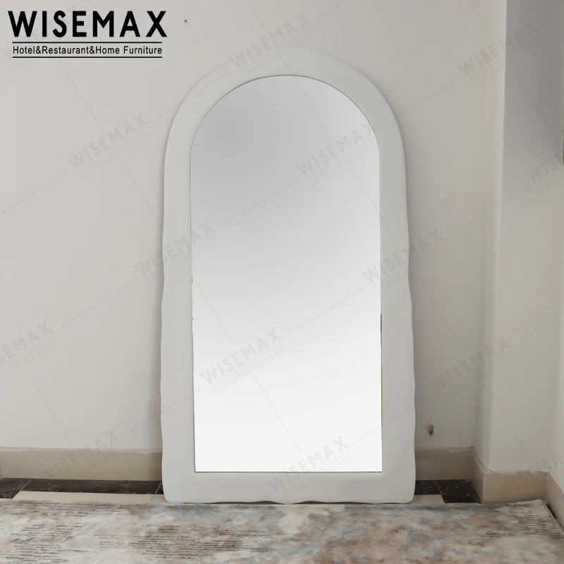 Мебель WISEMAX Современный домашний декор овальная форма большой размер настенное зеркало фанера Круглый Угловой пол для