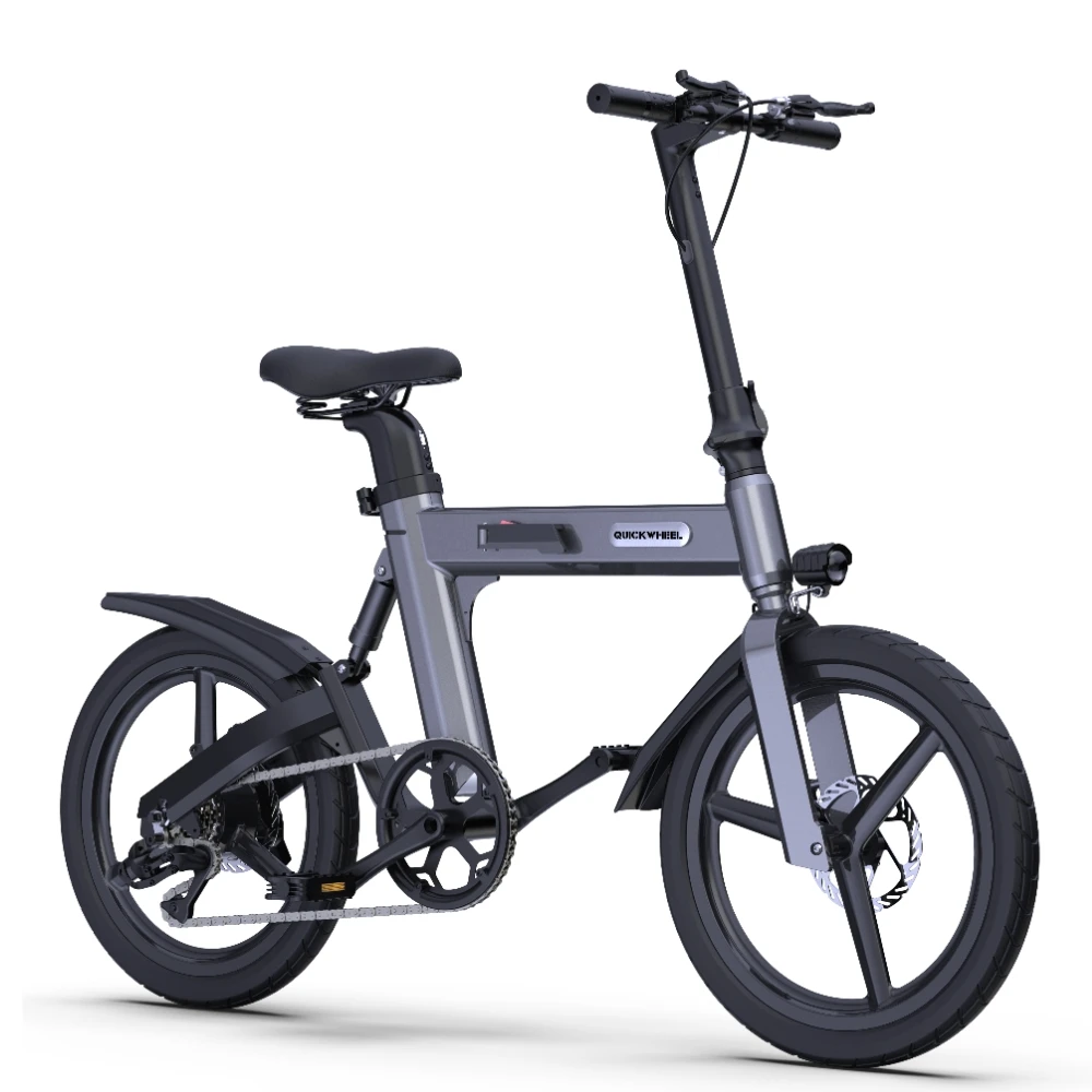 Quickwheel C7 48V 15Ah 500W Mid Drive Motor Electric Bike 20 Inch City Ebike Women Ebike Fat Tire Electric Bike Para Adulto
