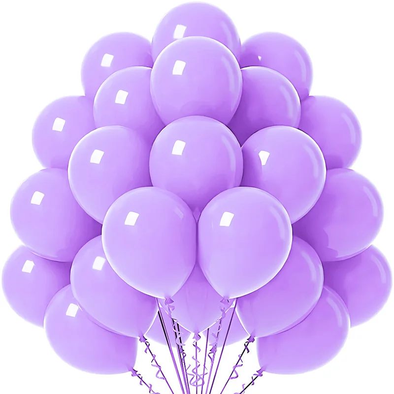 12 Inch Macaron Latex Balloons with 100 Birthday and Party Decorations