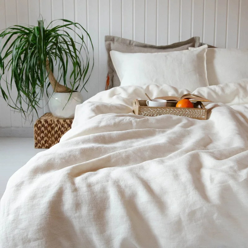 Nice Price Bed Linen 100% Organic Linen Sheets Bedding Set