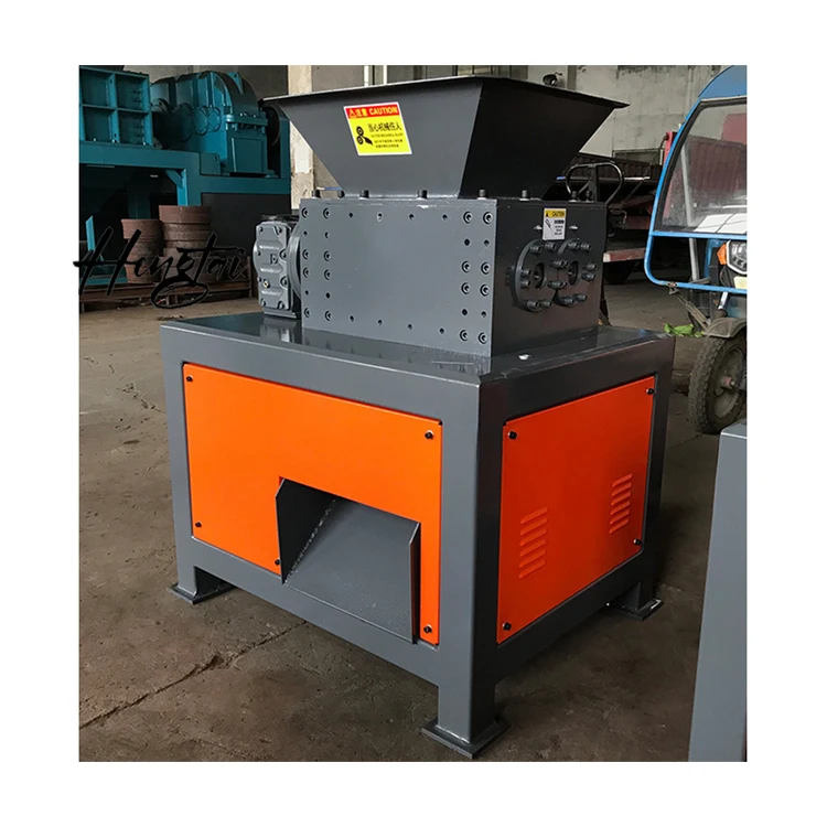 Bag Crushing Grinding Crusher Double Shaft Waste Tire Rubber Plastic Metal Scraps Shredder Cutting Machine