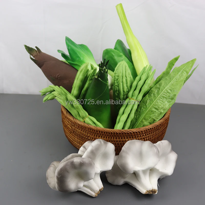 High end simulation of bitter gourd PU artificial vegetable display, advanced art model decoration props