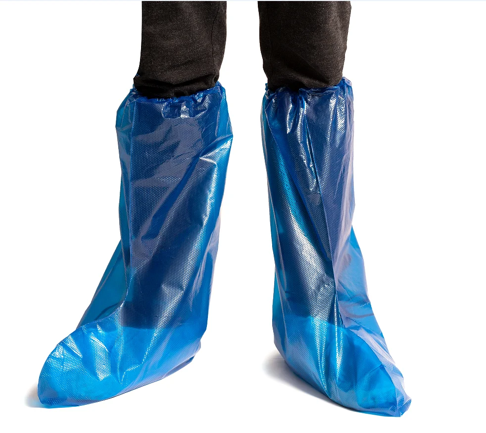 Wholesales Boots Covers PE Shoe Customized Semi-Transparent Disposable Shoes Cover Waterproof