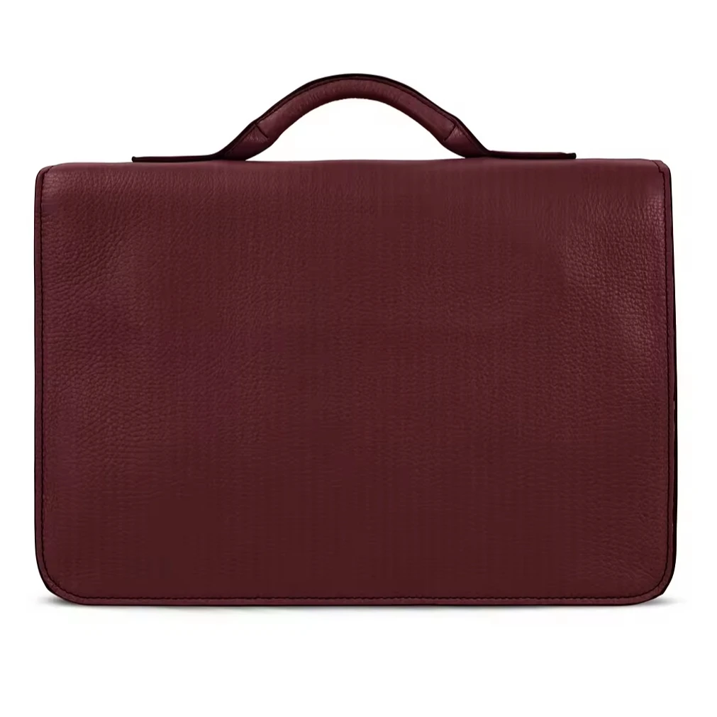 2024 New Designer Large Portable PU Leather Laptop Briefcase Luxury Unisex Business Office Bag with Custom Logo Waterproof