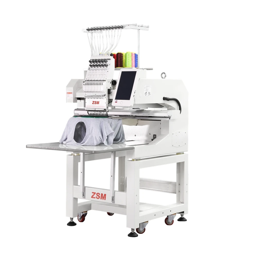 factory wholesale t-shirt cap embroidery machine single head computer embroidery machine