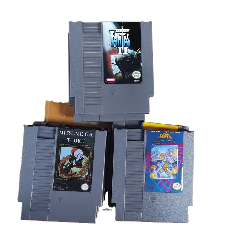 Top Quality 8 bit 72 pin custom jack diy game cartridge   console stand plastic game cartridge sleeve for NES Games