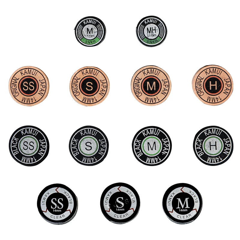 14mm yellow S Kamui tips pool snooker cue billiard accessories Authenticated Japanese original imports