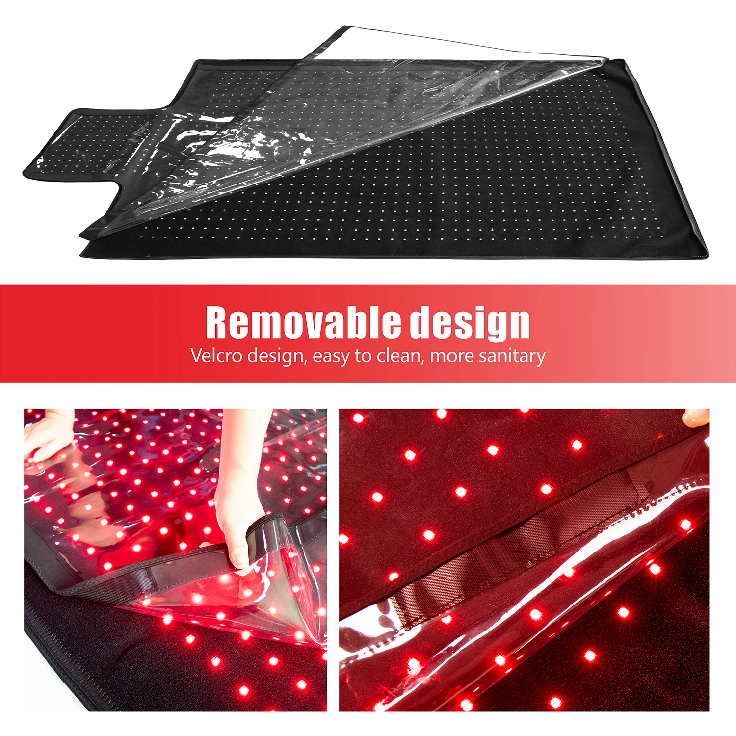 Sunsrd Red Light Therapy at Home Full Body Sauna Blanket Infrared Light Therapy Sleeping Bag Pain Relief Device