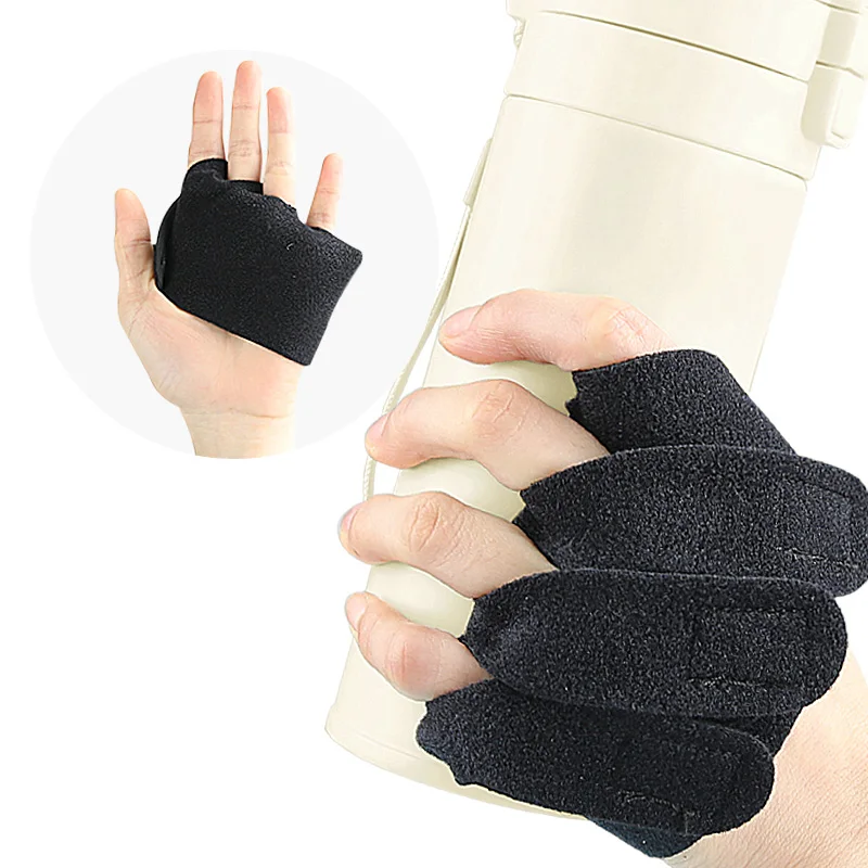 Finger Support Separator Adult Finger Immobilization Bandage Comfortable Adjustable Finger Splitting Gloves
