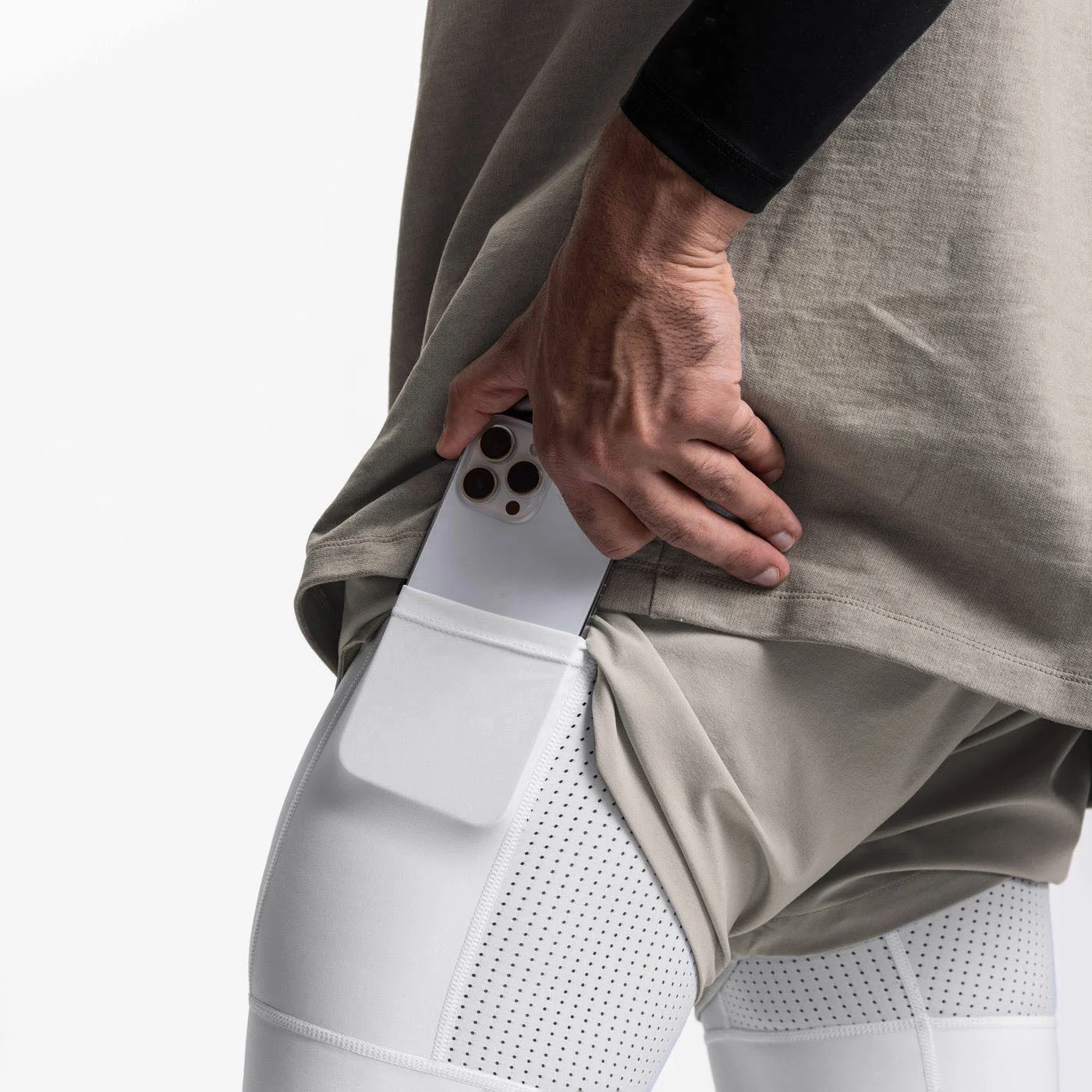 Custom Men 2 In 1 Fitness Gym Shorts With Towel Loop Breathable Mesh Hole Inner Tights Premium Exercise Training Workout Shorts