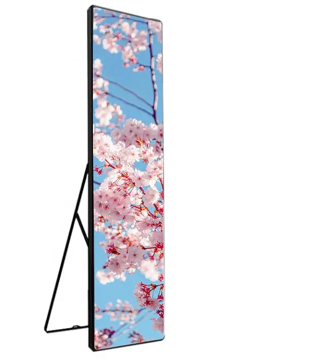 Cdrama lenticular poster indoor slim P1.82 P2 P2.5 655mm*1936mm video mobile phones for shopping mall