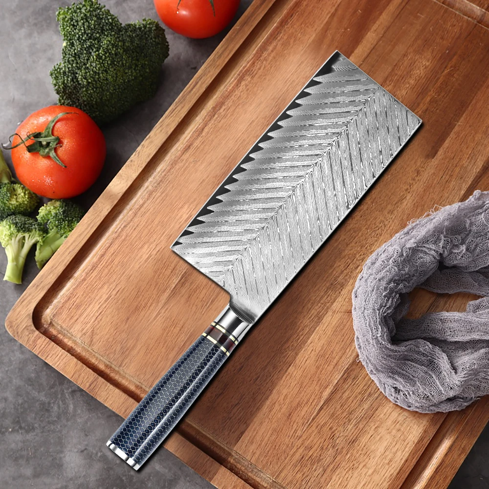 
7 Inch Professional Japanese VG10 Damascus Steel Kitchen Chopping Knife 