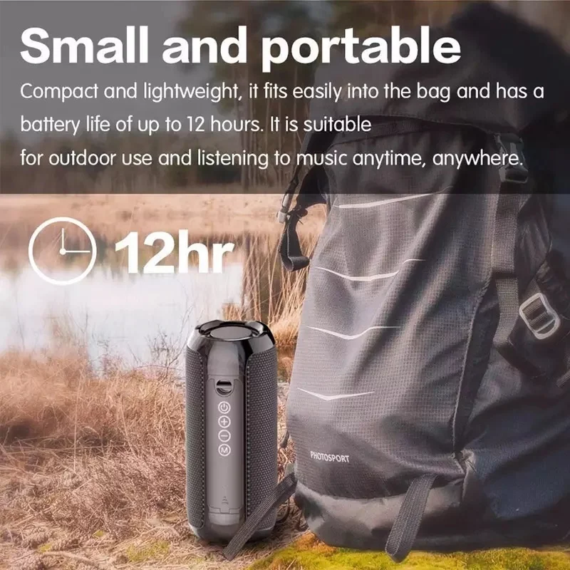 Factory price Wireless Speaker Mini Outdoor Wireless Speaker TG117 Subwoofer waterproof speaker  with FM TF Audio