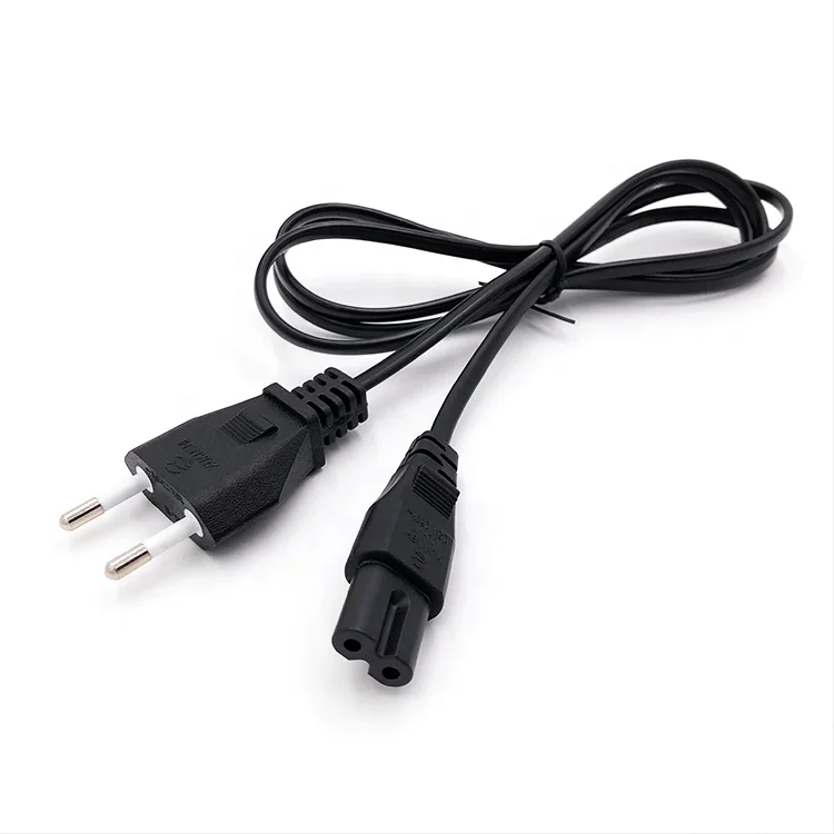 EU 2 pin universal electrical plug 2.5a Italian 2pin power cord plug with IEC C7 connector