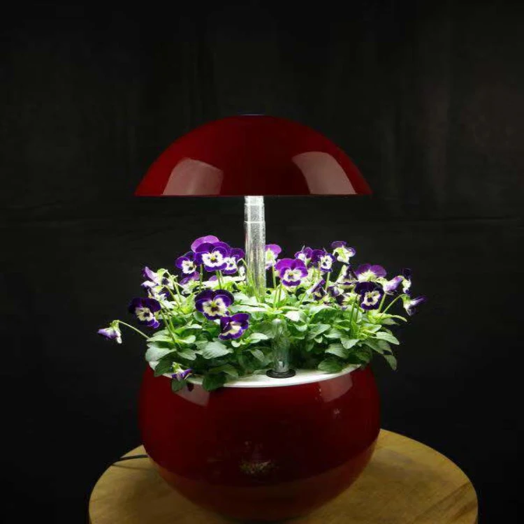 Hydroponics Height Adjustable Height Grow Lamp Full Spectrum Lighting Automatic Timer Desktop Plants Cultivation Lamp