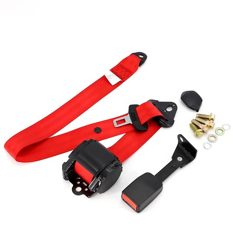 High Quality 3 Point Retractor Seat Belt Set of 2 Retractable Safety Straps