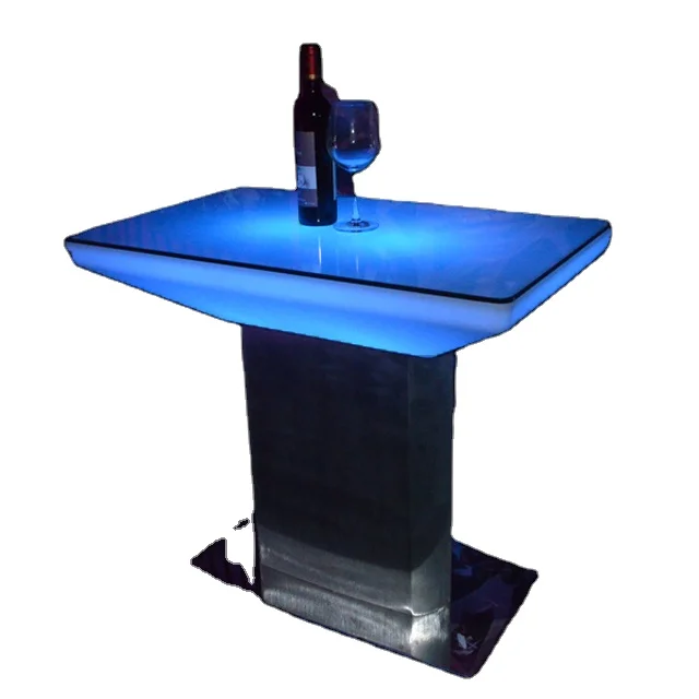 Event Party Popular Glowing Banquet Desk LED Dining Table