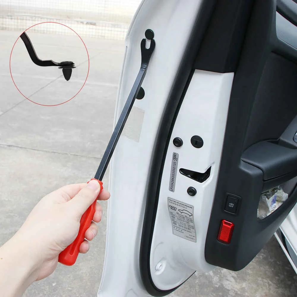
Car Fastener Removal Tool Plastic Trim Dash Removal Rivet Clips Car Door Panel Installer Cover Pry Repair Fastener Refit Tool 