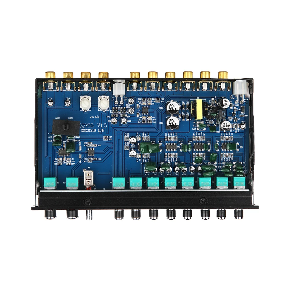 New arrival 7-band Stereo Crossover Car Equalizer For Car Amplifier Adjustable Frequency