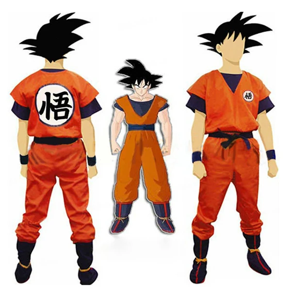 Factory custom dragon ball cosplay costume adult anime costume for men