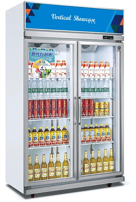 Super market display counter commercial refrigerator showcase