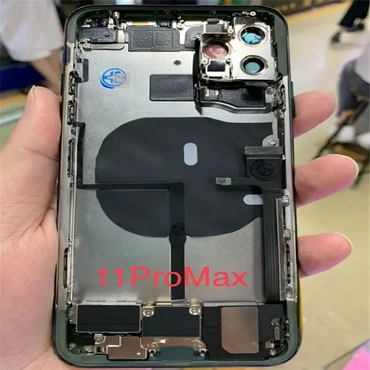 Оригинальная Задняя стеклянная крышка для iPhone 11 задняя Iphone Pro Max замены корпуса с большим