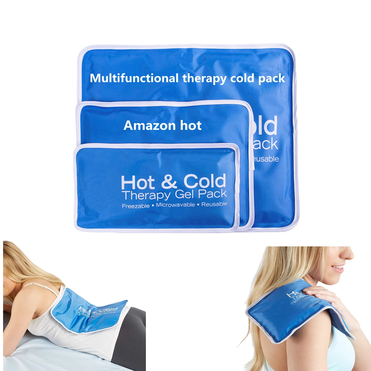 Physical Cold Compression Therapy Ice Gel Pack Back Wrap hot cold pack