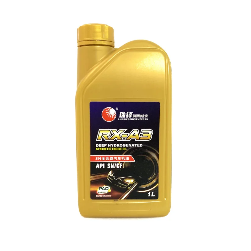 Hot Sale Golden Empty fuel additive bottles HDPE 1Liter Gasoline Motor Oil Bottle Engine Oil Bottle