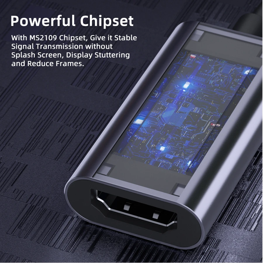 Карта видеозахвата 1080p 60fps 4K HD Usb 2 0 с Hdmi на C для видеоконференций игр прямых трансляций