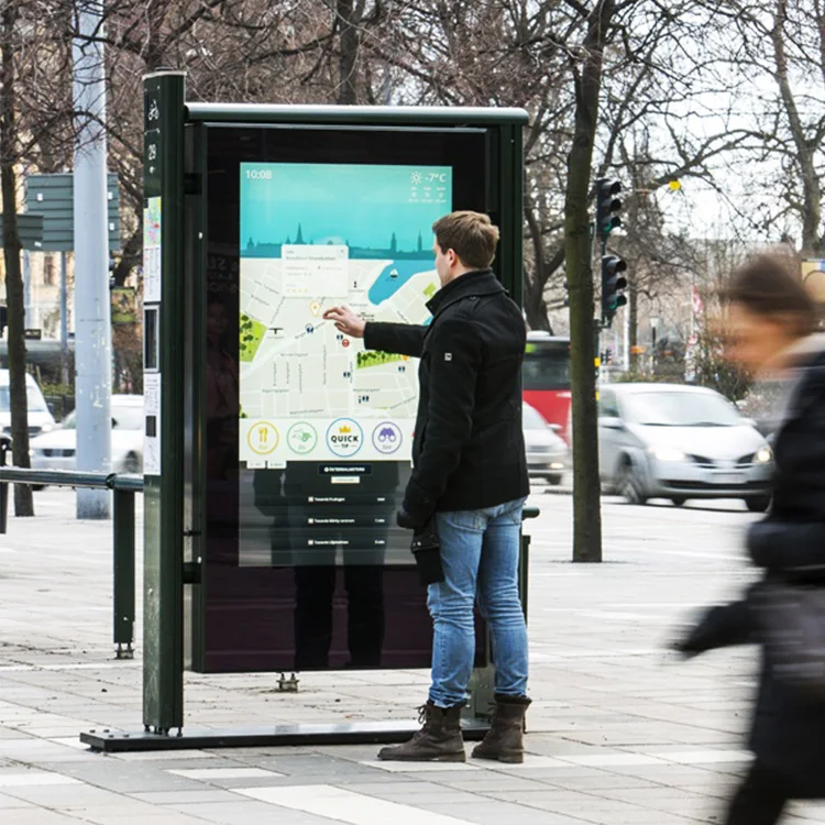 kiosk 65inch outdoor touch panel kiosk outdoor kiosk stands display