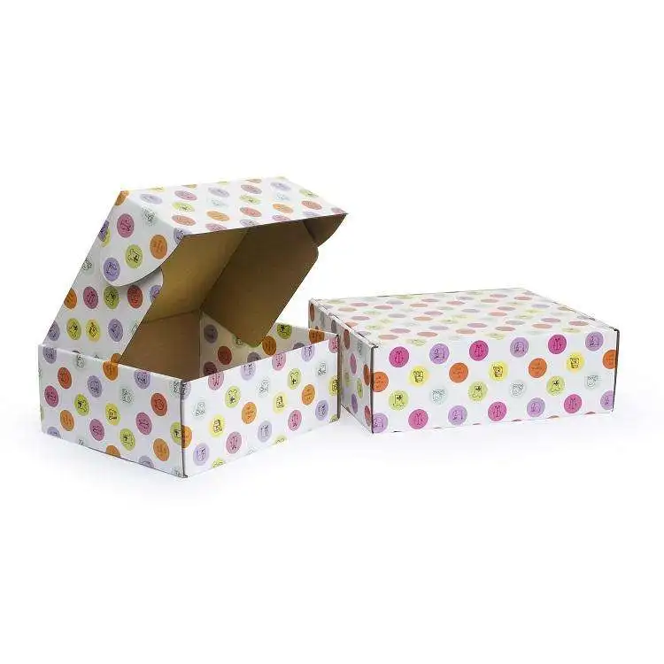 White Corrugated Shipping Mailer Box UV Advantage Industrial Paper Packaging Free Sample Foil Specifications Embossing Printing